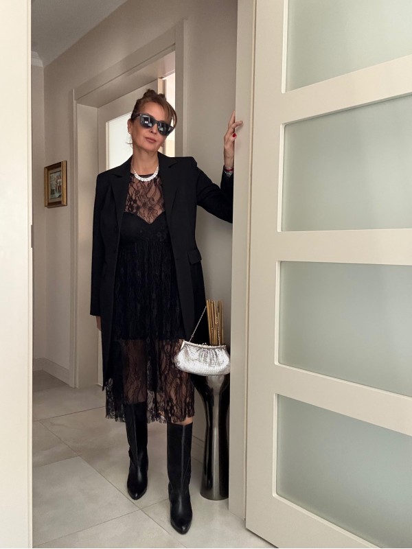 Vintage kolları süet bağlamalı  uzun ceket