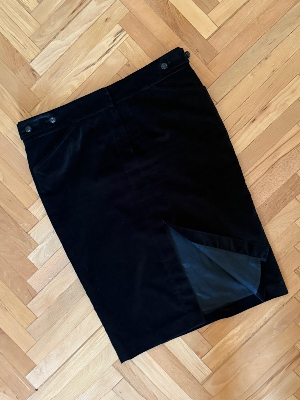 Vintage Beymen Kadife Kalem Etek