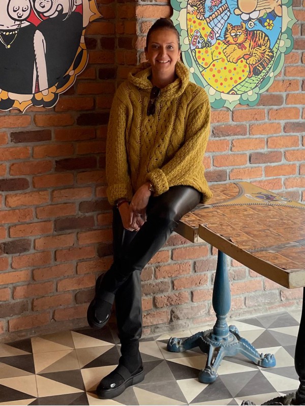 Vintage Hardal Kapüşonlu Kazak 