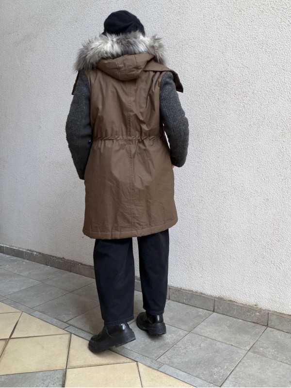 Vera Wang Puffer Parka / Mont 