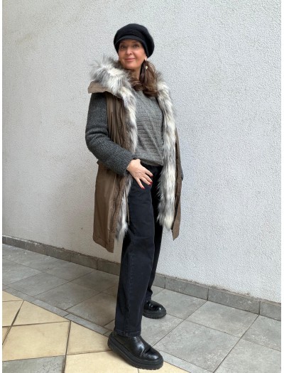 Vera Wang Puffer Parka / Mont 