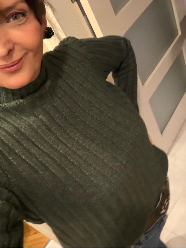 Fitilli Triko Kazak / Haki