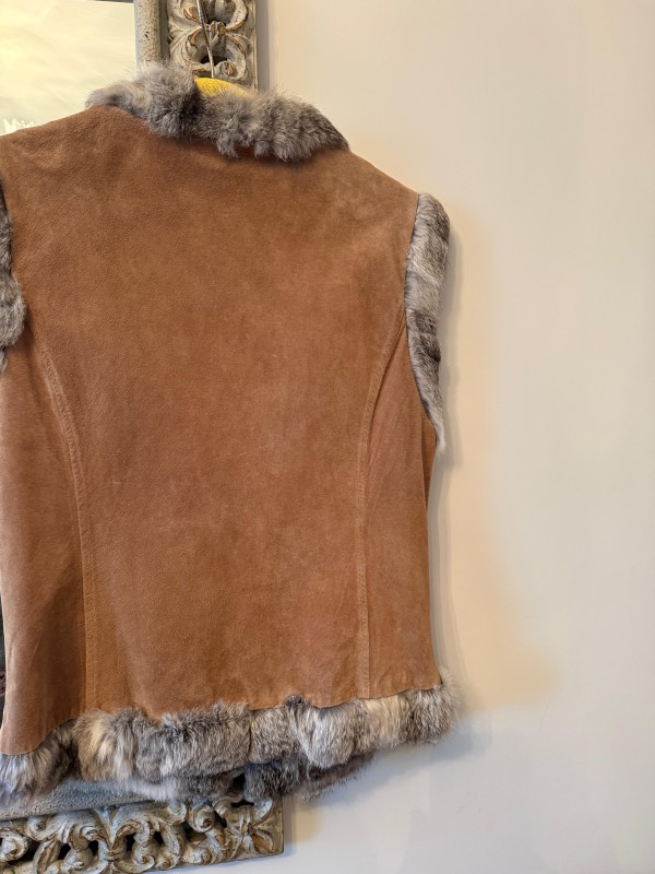 Vintage L’Avenue süet yelek