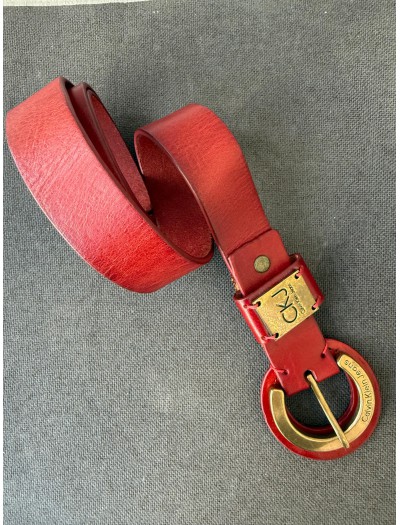 Calvin Klein Kırmızı Deri Kemer 