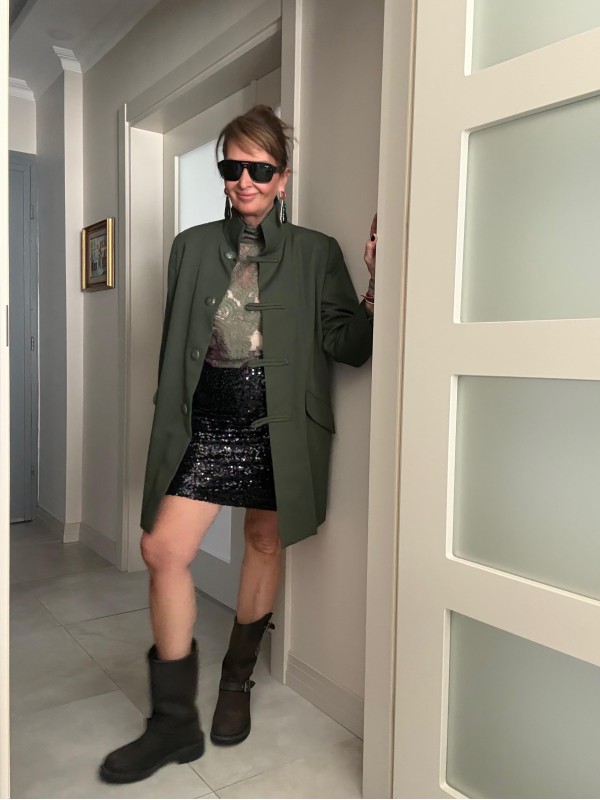 Vintage Military Uzun Ceket 