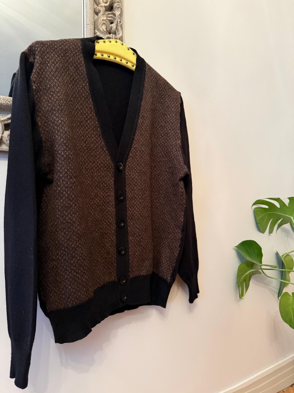 Vintage Nehir Triko  Yün Hırka 