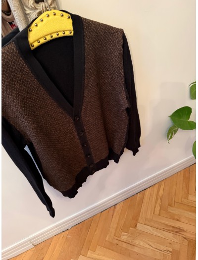 Vintage Nehir Triko  Yün Hırka 