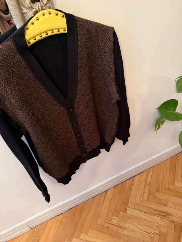 Vintage Nehir Triko  Yün Hırka 