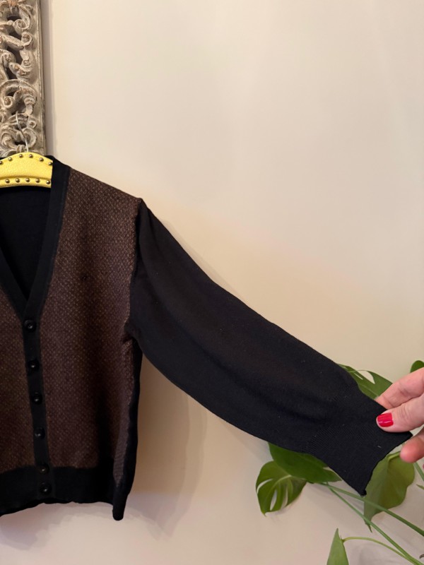 Vintage Nehir Triko  Yün Hırka 