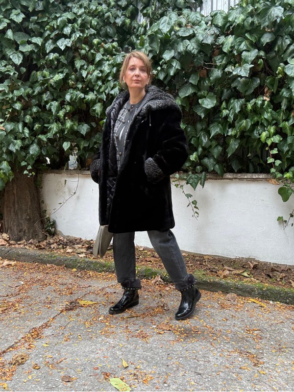 Premium Vintage Kapüşonlu Peluş