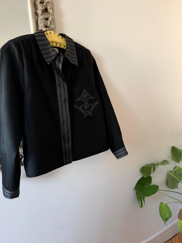 Vakko Vintage Siyah Gömlek / Ceket 