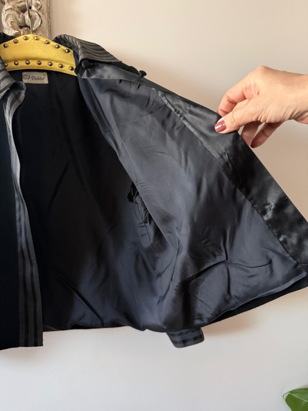 Vakko Vintage Siyah Gömlek / Ceket 