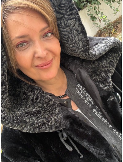 Premium Vintage Kapüşonlu Peluş