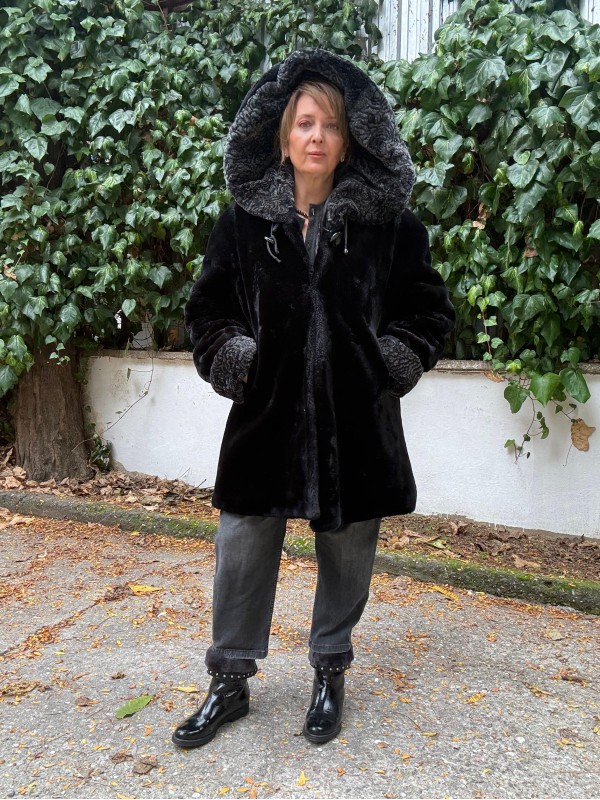 Premium Vintage Kapüşonlu Peluş