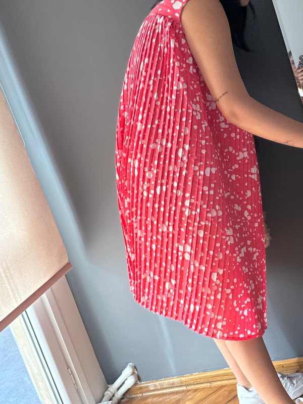 Vintage Made in Germany Full Piliseli Elbise 