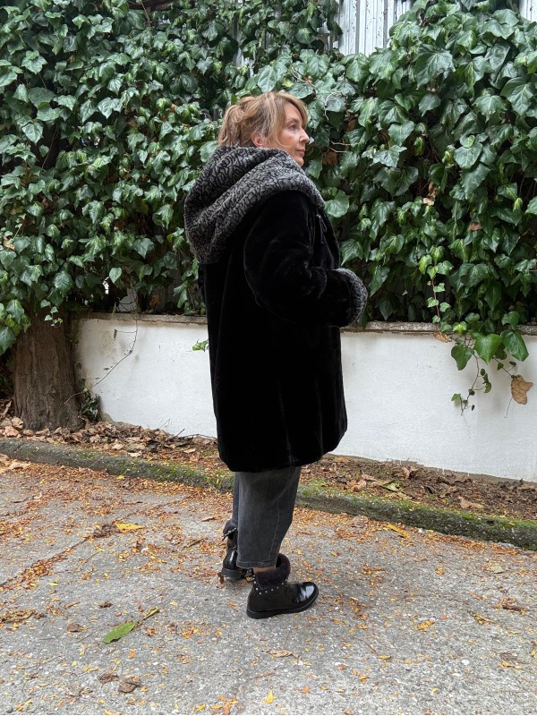 Premium Vintage Kapüşonlu Peluş