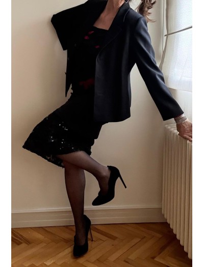 Giuseppe Zanotti Siyah Süet Stiletto Giuseppe Zanotti Siyah Süet Stiletto