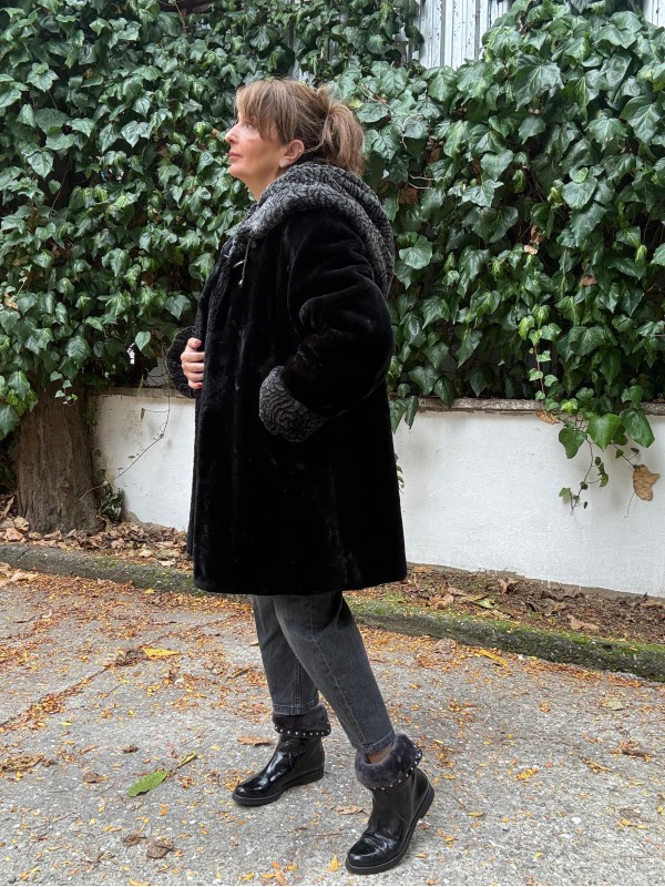 Premium Vintage Kapüşonlu Peluş