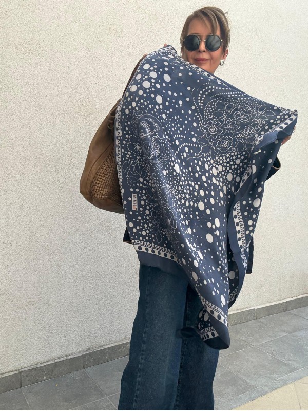 Vintage İpek Şal/ Fular