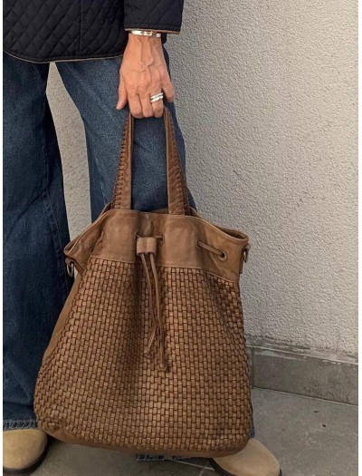 Massimo Dutti Örgü Deri Çanta Massimo Dutti Örgü Deri Çanta