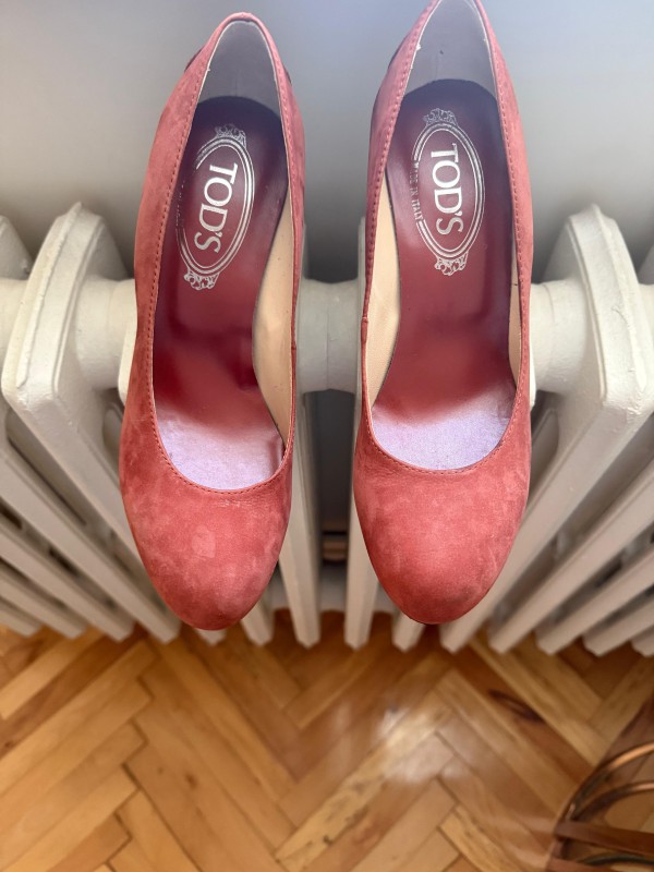 Tod's Kiremit Süet Stiletto 