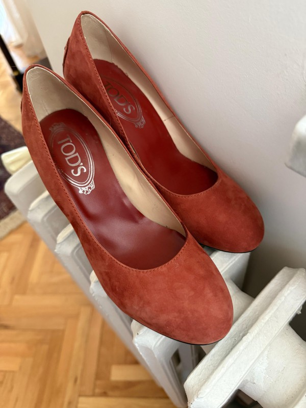 Tod's Kiremit Süet Stiletto 