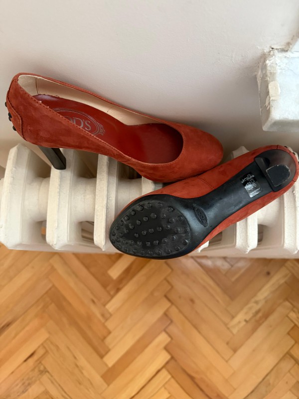 Tod's Kiremit Süet Stiletto 