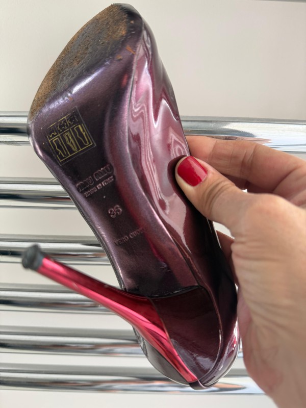 Miu Miu Bordo Rugan Stiletto