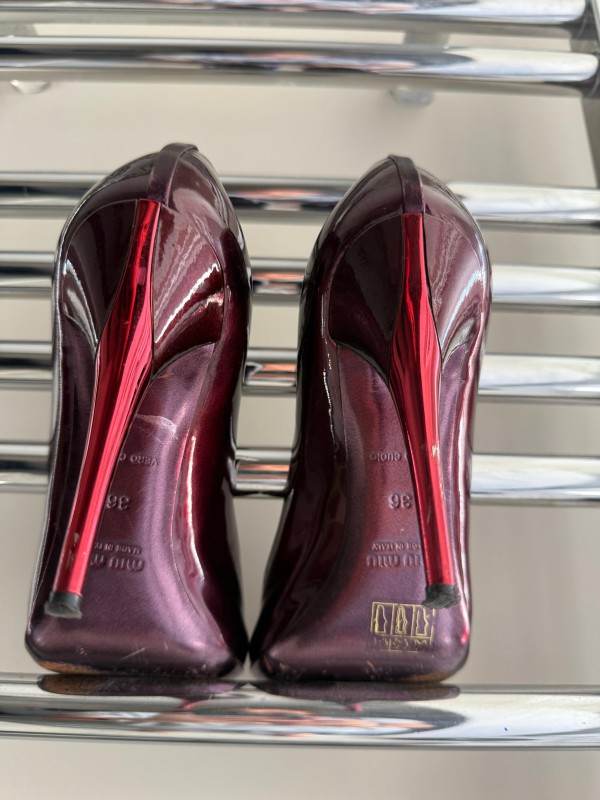 Miu Miu Bordo Rugan Stiletto
