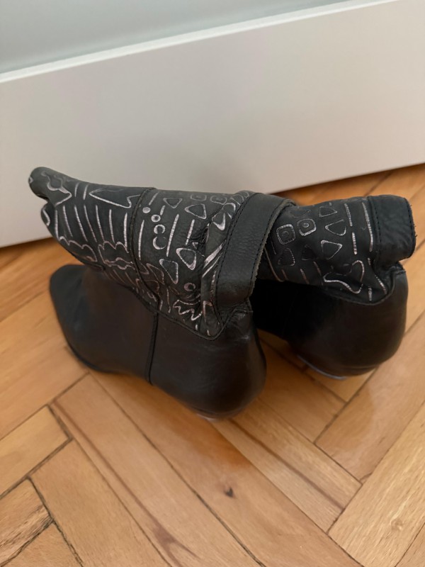 Vintage Made in Italy Kovboy Çizmesi