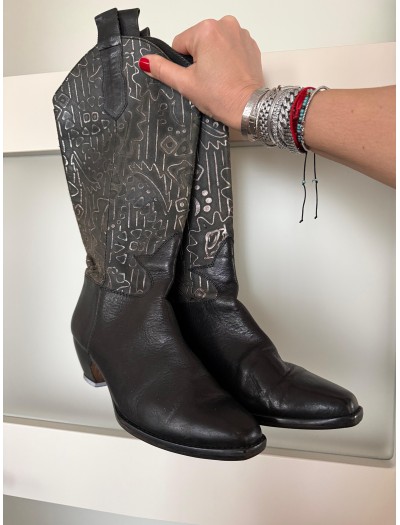 Vintage Made in Italy Kovboy Çizmesi Vintage Made in Italy Kovboy Çizmesi