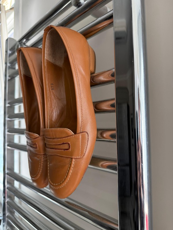 Vintage Made in Italy Taba Loafer Ayakkabı 