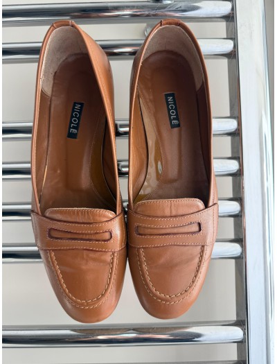 Vintage Made in Italy Taba Loafer Ayakkabı Vintage Made in Italy Taba Loafer Ayakkabı