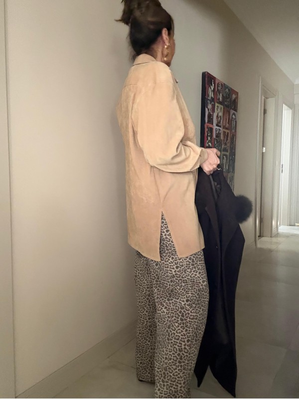 Vintage Süet Dokulu Made in France Gömlek