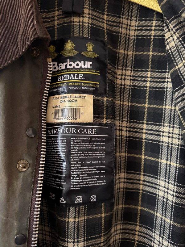 Barbour Classic Bedale Unisex Wax Ceket 