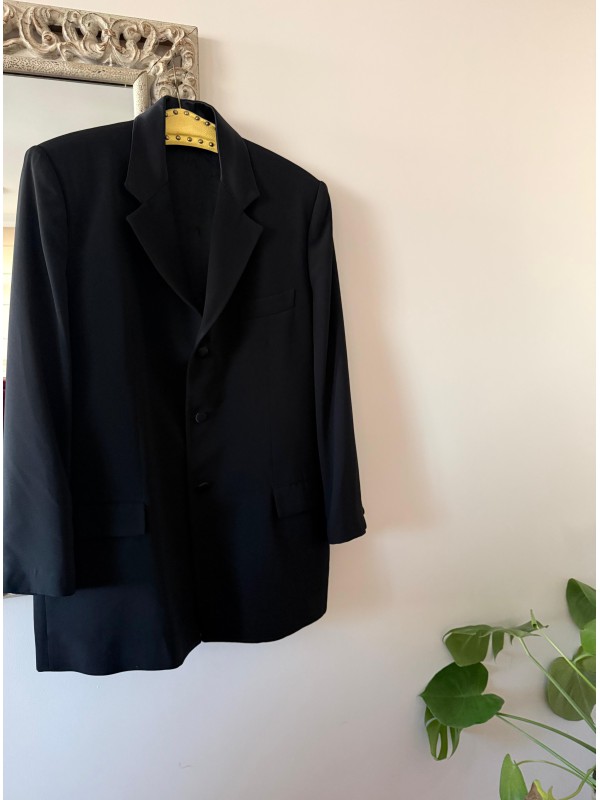 Vintage Özel Dikim Siyah  Smokin Ceket 