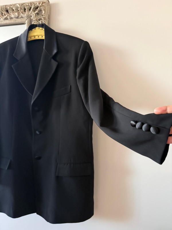 Vintage Özel Dikim Siyah  Smokin Ceket 