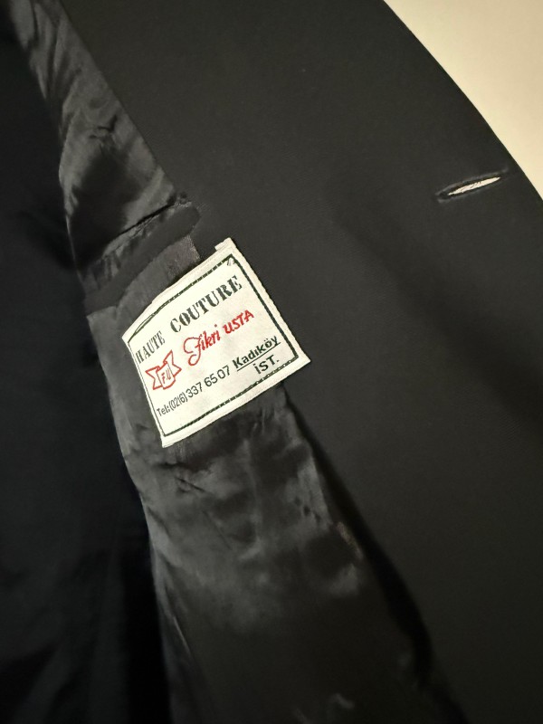 Vintage Özel Dikim Siyah  Smokin Ceket 