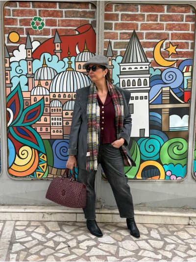 Vintage Made in France Gri Trençkot Vintage Made in France Gri Trençkot