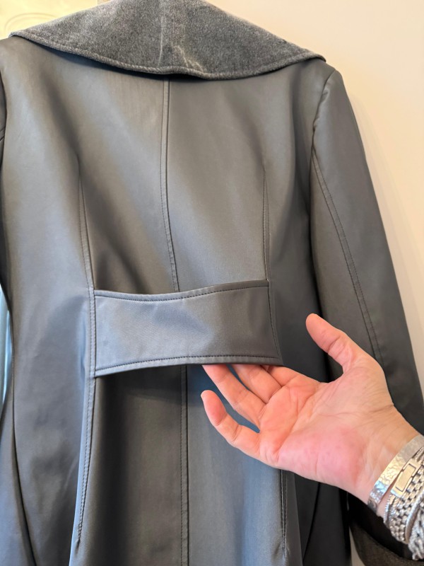 Vintage Made in France Gri Trençkot 