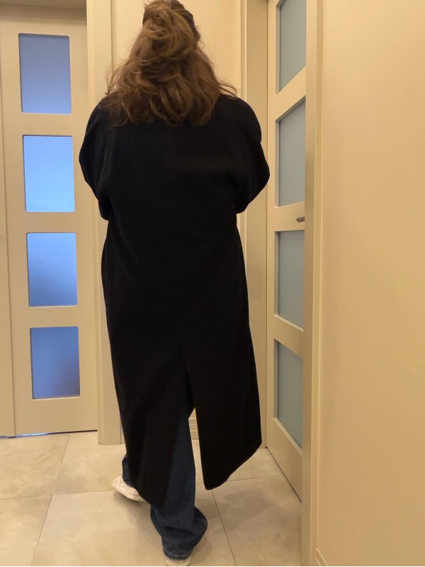 Vintage Rene Lezard  Lacivert Yün&Kaşmir Palto 