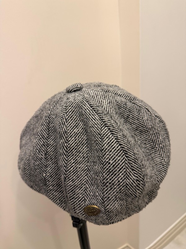 London UK Vintage Balıksırtı Kasket /Şapka 