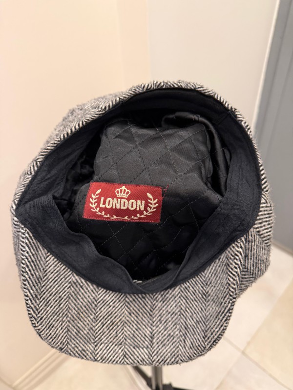 London UK Vintage Balıksırtı Kasket /Şapka 