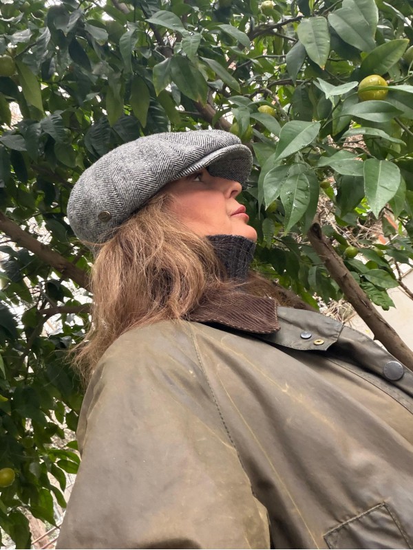 London UK Vintage Balıksırtı Kasket /Şapka 