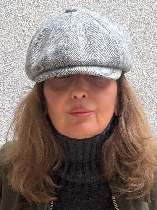 London UK Vintage Balıksırtı Kasket /Şapka 