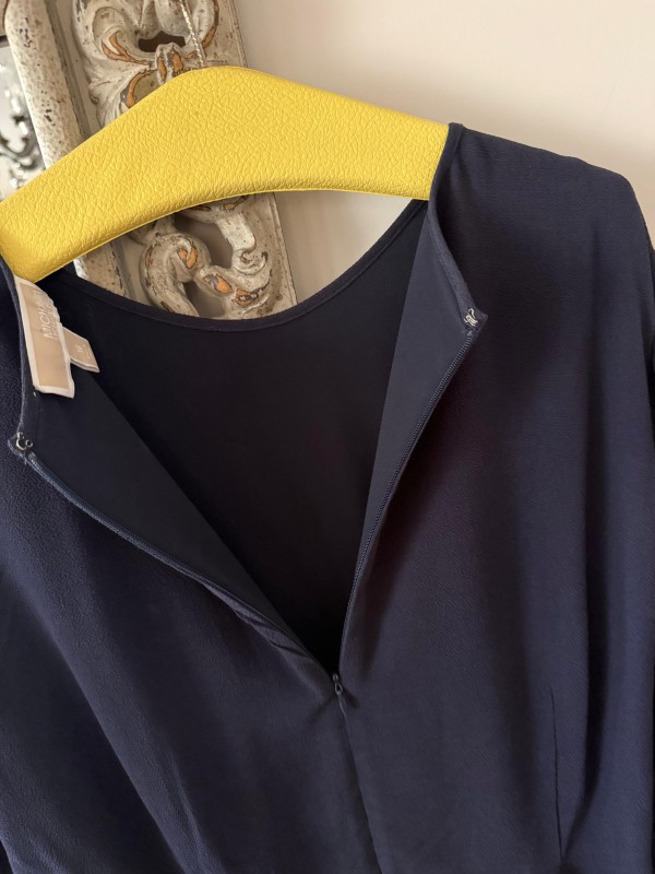 Michael Kors Lacivert Pilili Elbise 