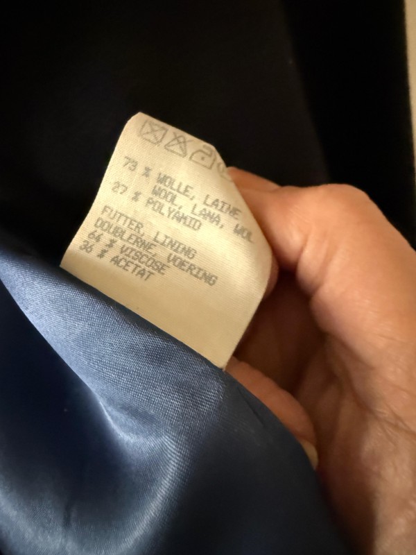 Vintage Gil Bret Lacivert Palto