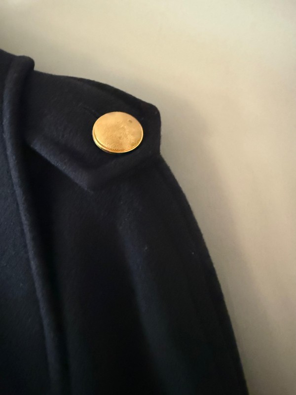 Vintage Gil Bret Lacivert Palto