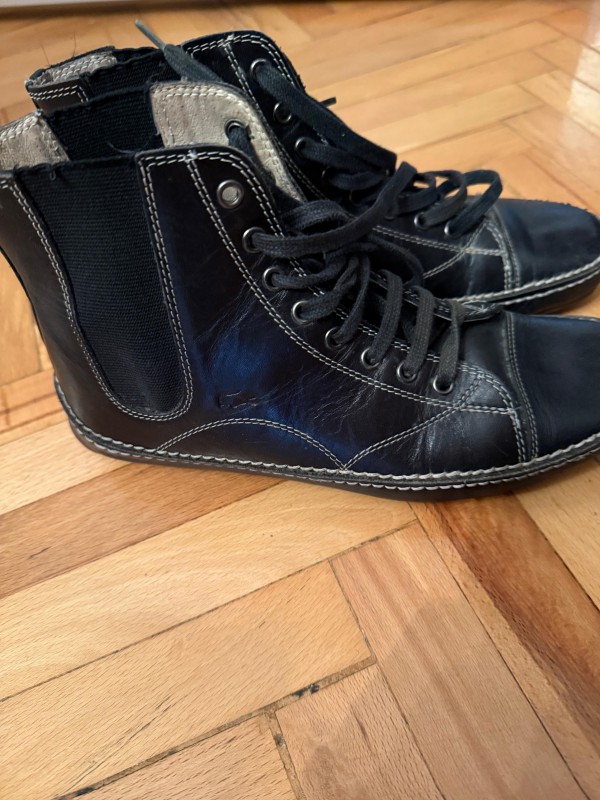 Lacoste Siyah Deri Bot 