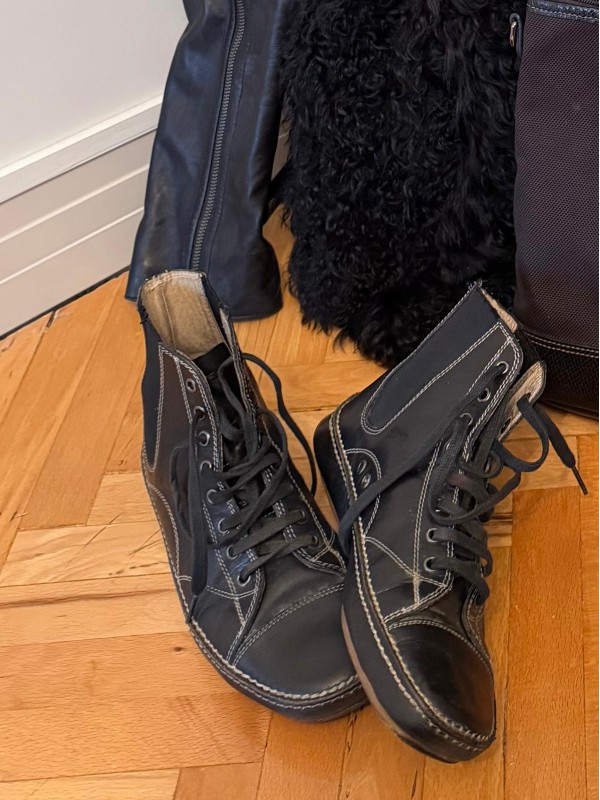 Lacoste Siyah Deri Bot 